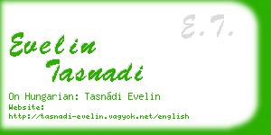 evelin tasnadi business card